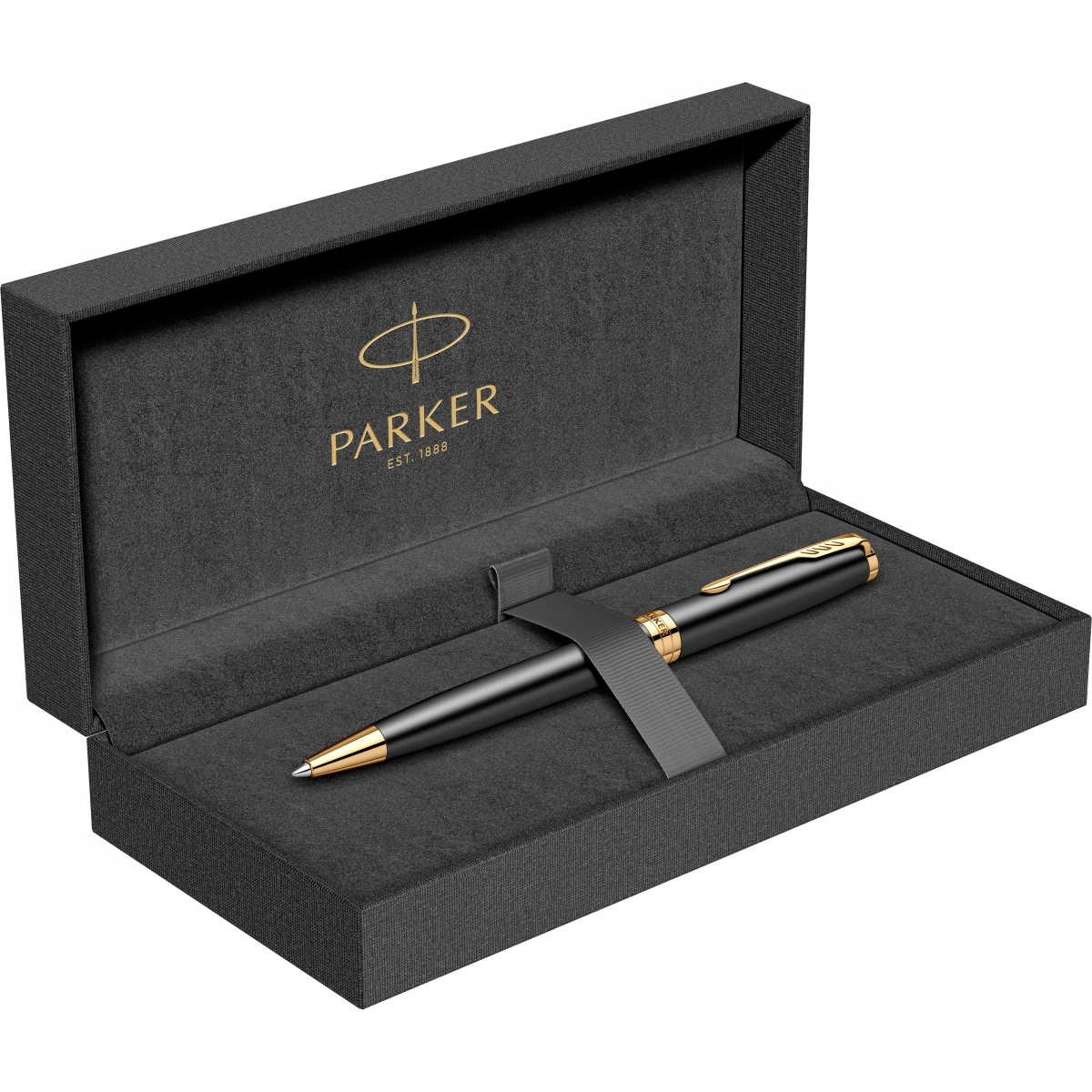 Подарочный набор: Шариковая ручка Parker Sonnet Core K528, Matte Black GT +  Ежедневник Premium, Black GS — фото 13